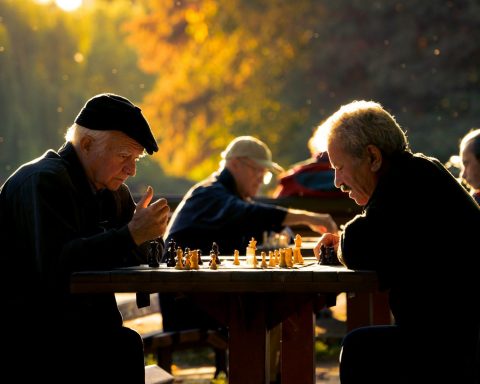 two man playing chess in shallow focus lens